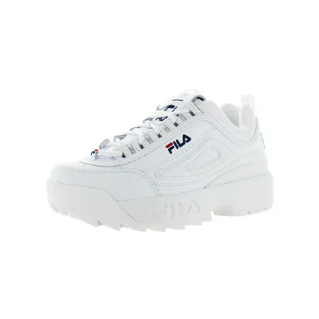 Fila Women s Disruptor II Premium Leather EVA Chunky Sneaker White Size 6 | Walmart (US)