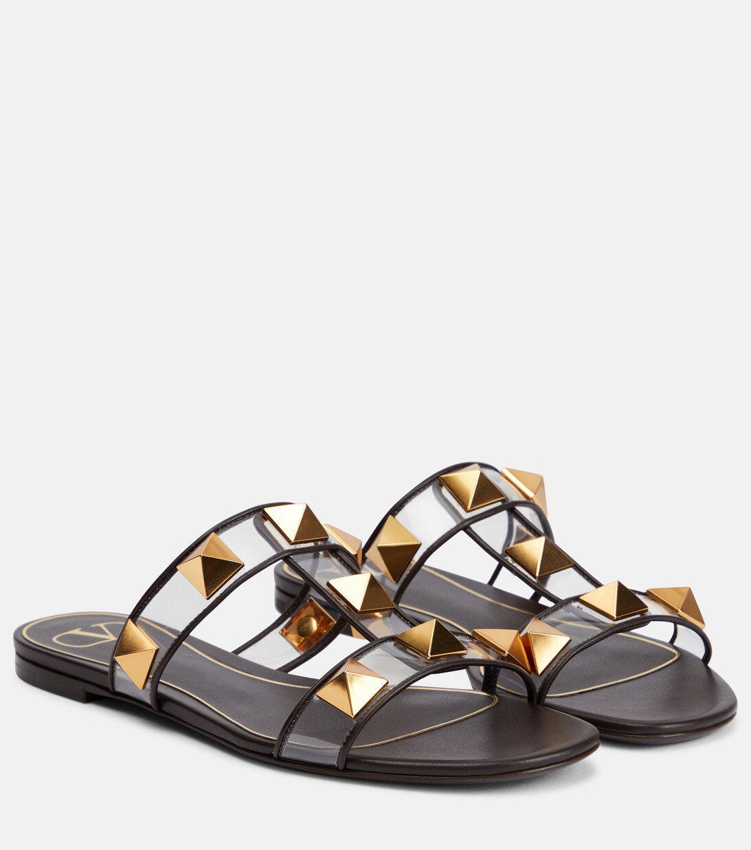 Roman Stud PVC and leather slides | Mytheresa (US/CA)