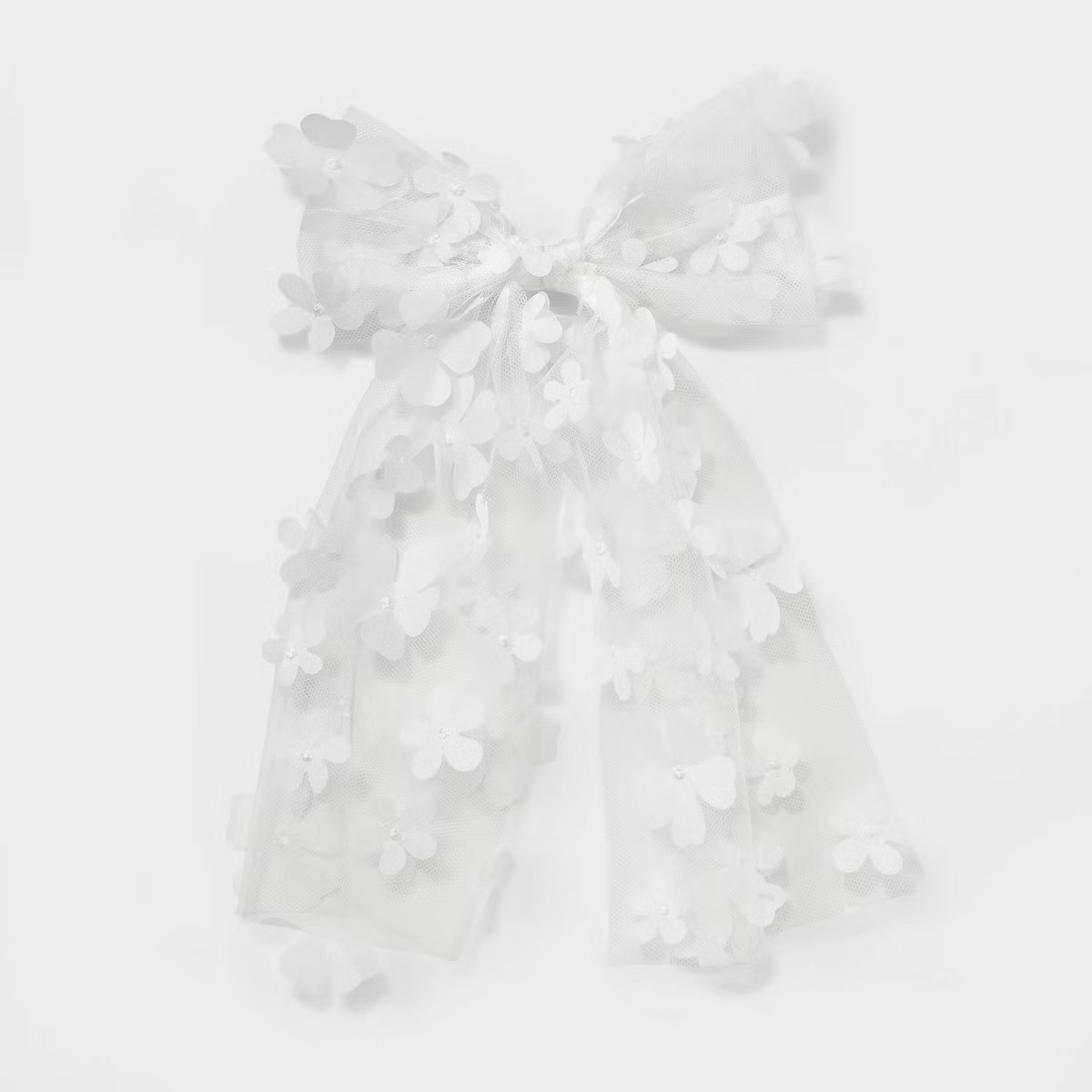 3D Flower Bow Hair Barrette - Wild Fable™ White | Target