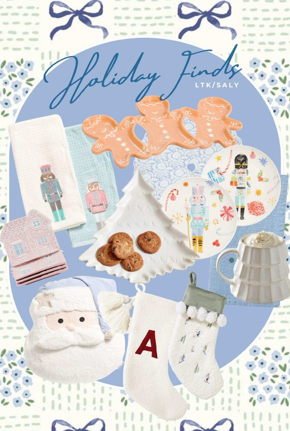 Holiday Finds - Blues Hues 
Christmas Kitchenware + Cute Decor

Mugs
Trays
Nutcracker
Christmas tree
Tree skirt
Grandmillenial style
Stocking stuffers
Gingerbread man/house
Santa Claus

Marshall’s, Kohls, West Elm, World Market, McGee & Co., Anthropologie, Target

#LTKHoliday #LTKGiftGuide #LTKSeasonal