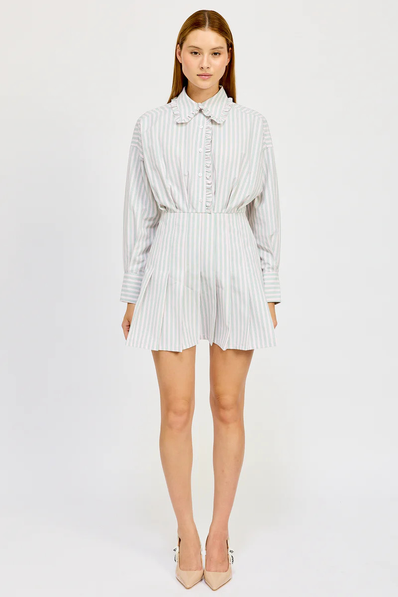 Haisley Stripe Mini Dress | En Saison