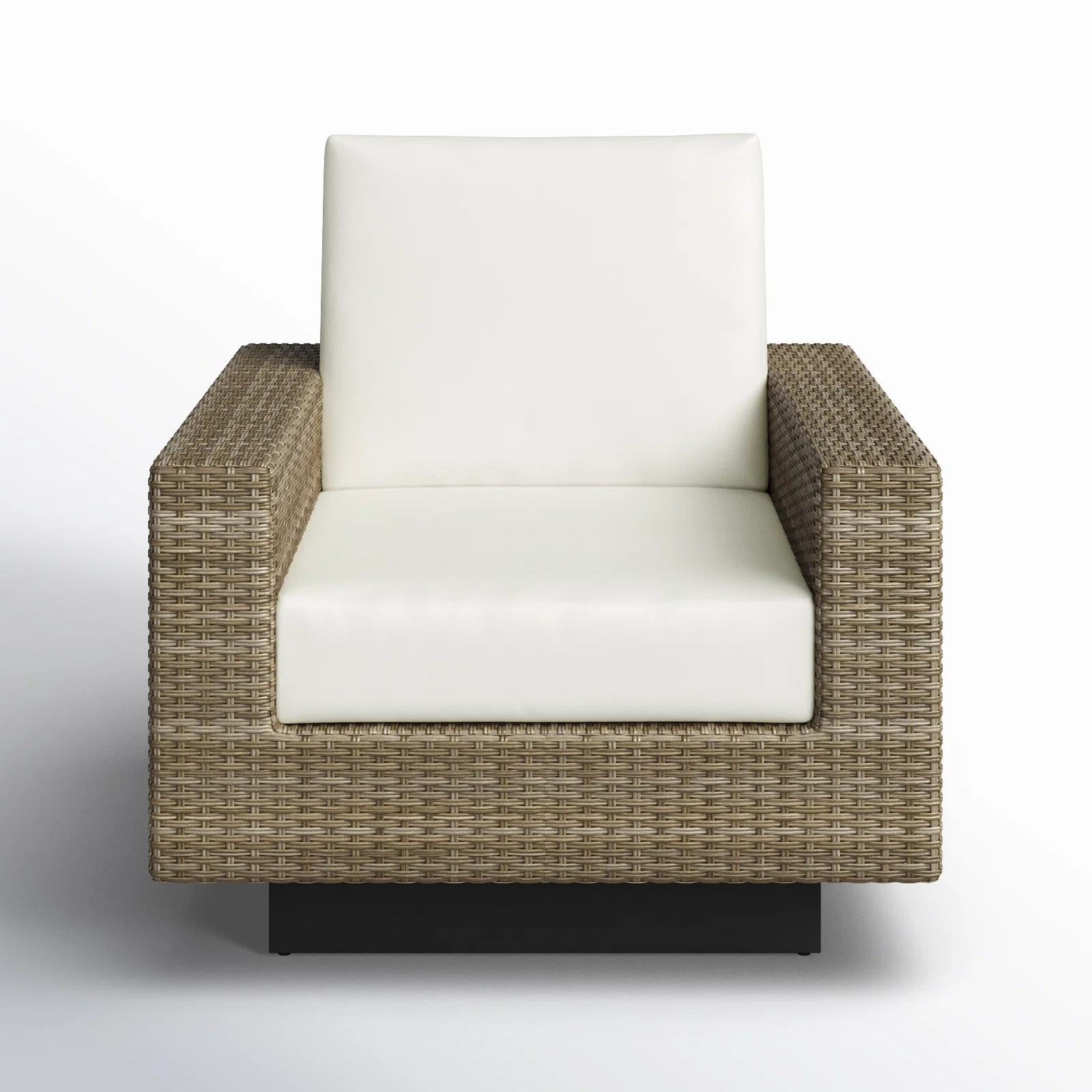 Ravinia Wicker Outdoor Lounge Chair with Sunbrella Cushions | Birch Lane
