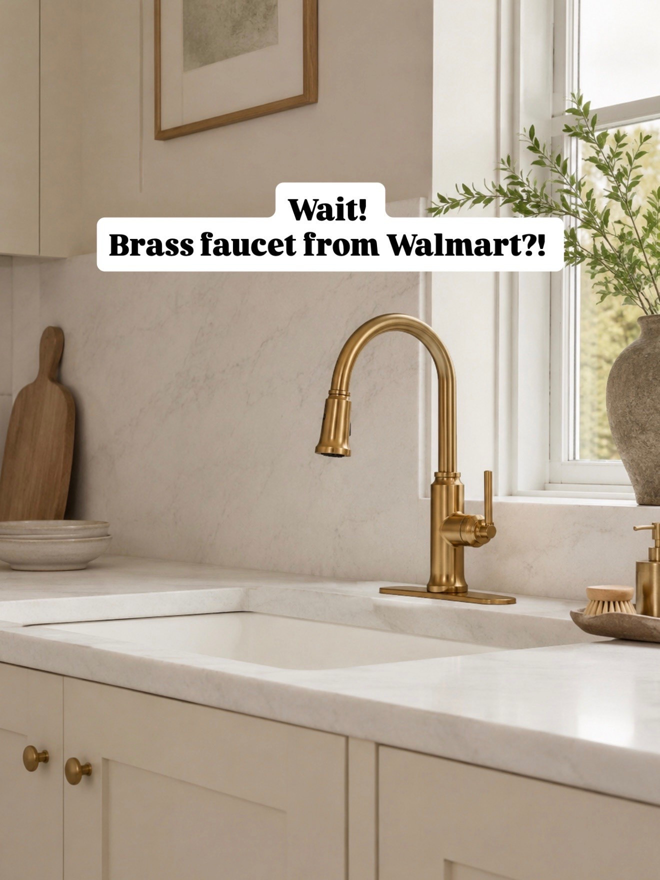 Affordable brass faucet from Walmart?!

#LTKHome