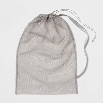 Mesh Laundry Bag Gray - Brightroom™: Polyester Dirty Clothes Travel Bag, Lingerie & Sorting, 36... | Target
