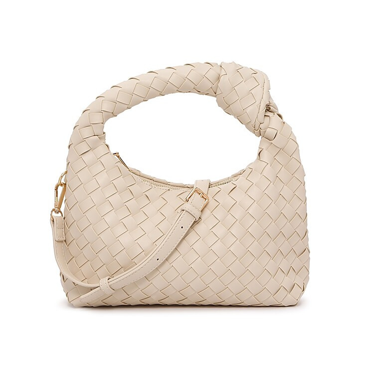 Crown Vintage Woven Knotted Hobo Bag | Women's | Beige Ivory | Size Not Applicable | Handbags | DSW