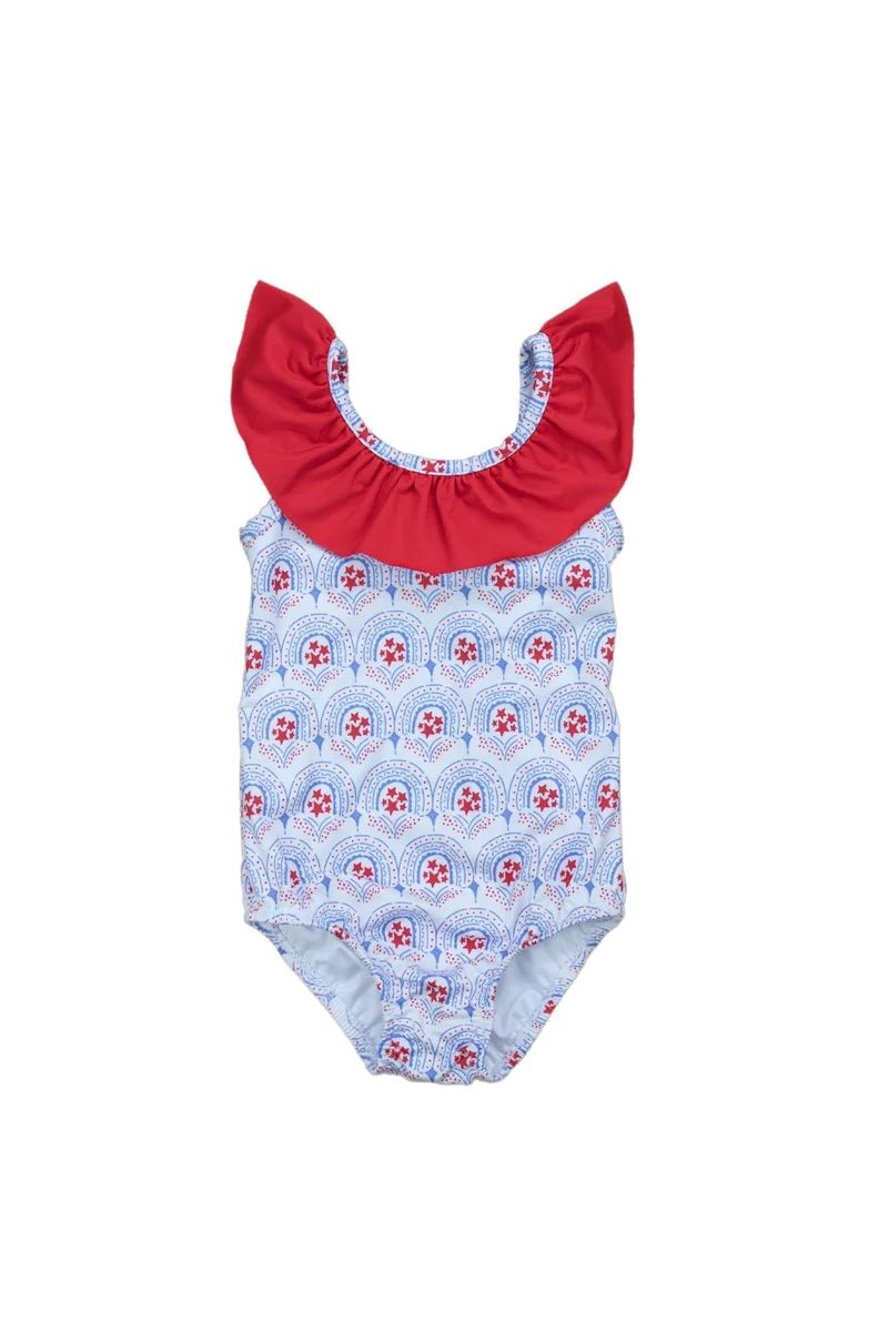 Star-Spangled One Piece Swimsuit | Grace and James Kids