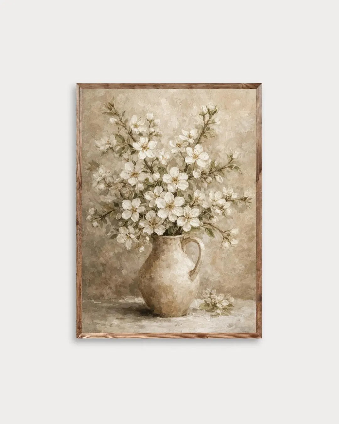 Vintage Spring Floral Still Life Printable Wall Art, White Blossom Vase Painting, Cottagecore Neu... | Etsy (Global)