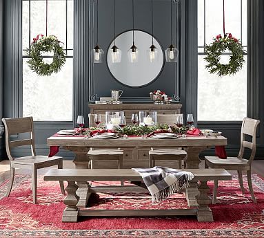 Banks Extending Dining Table, Gray Wash | Pottery Barn (US)