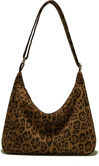 JOLLQUE Crossbody Bags for Women, Soft Foldable Vegan Leather Shoulder Handbag, Autumn Winter Slo... | Amazon (US)