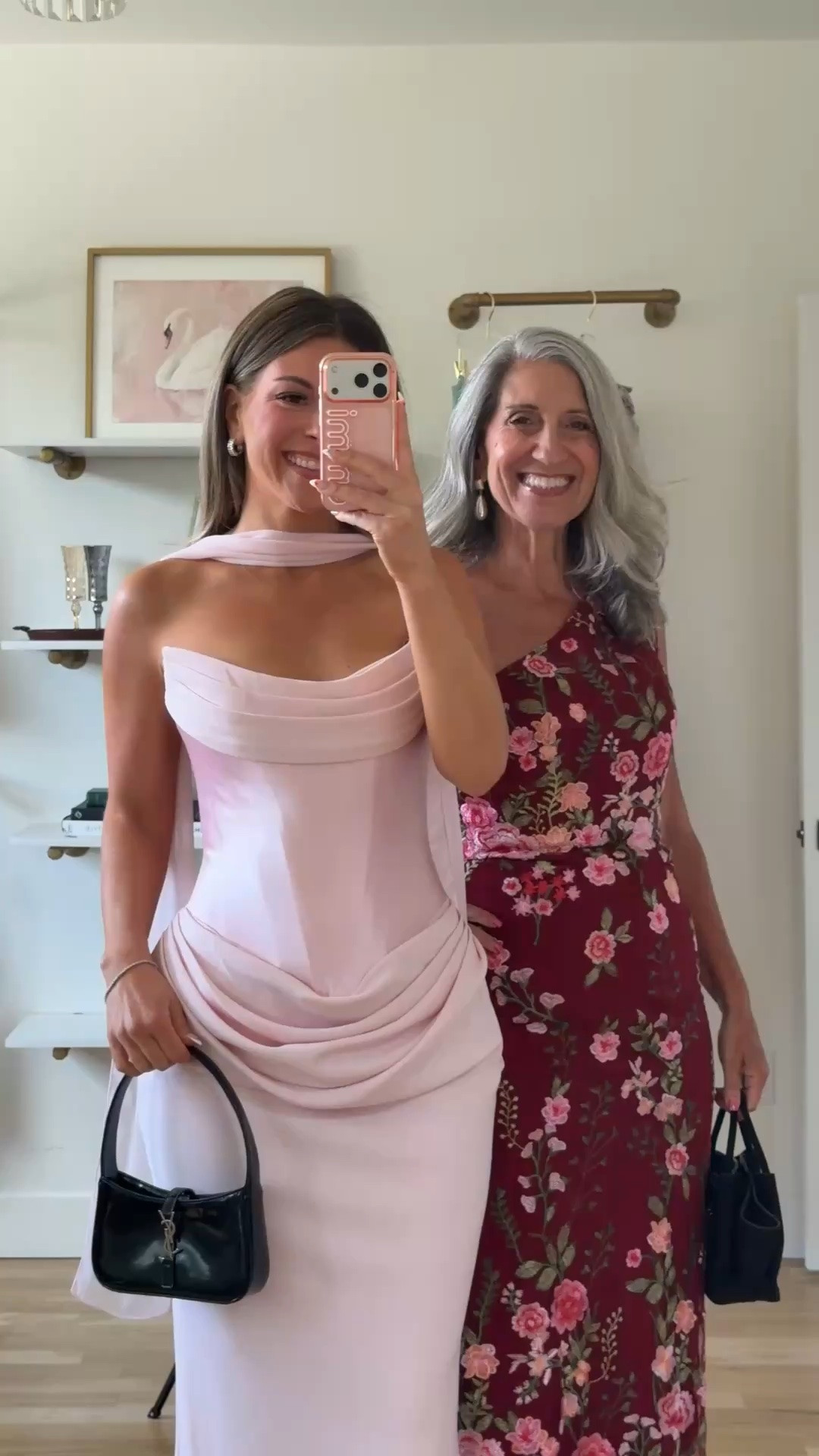 mom and me black tie wedding formal event pink satin dress with a draped neckline, and a burgundy floral-embroidered dress 💍🌸

mac duggal: emerson10

I normally wear a small/2
mom wears a medium/6

mom & me dresses, wedding guest dresses, mother of the bride, mother of the groom, wedding guest outfit ideas, black tie, cocktail attire

#LTKgrwm #LTKSeasonal #LTKWedding