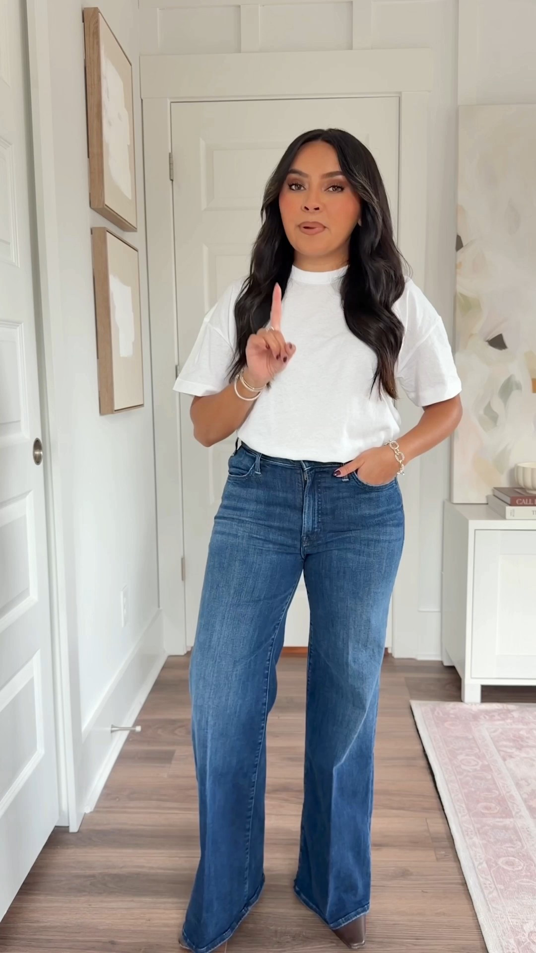 White tee size xs petite TTS
Heirloom wash flare jeans size 26 petite - the petite length is labeled as Lil. TTS. 29” inseam
Brown leather boots size 5.5 TTS


#LTKPetite #LTKgrwm #LTKootd