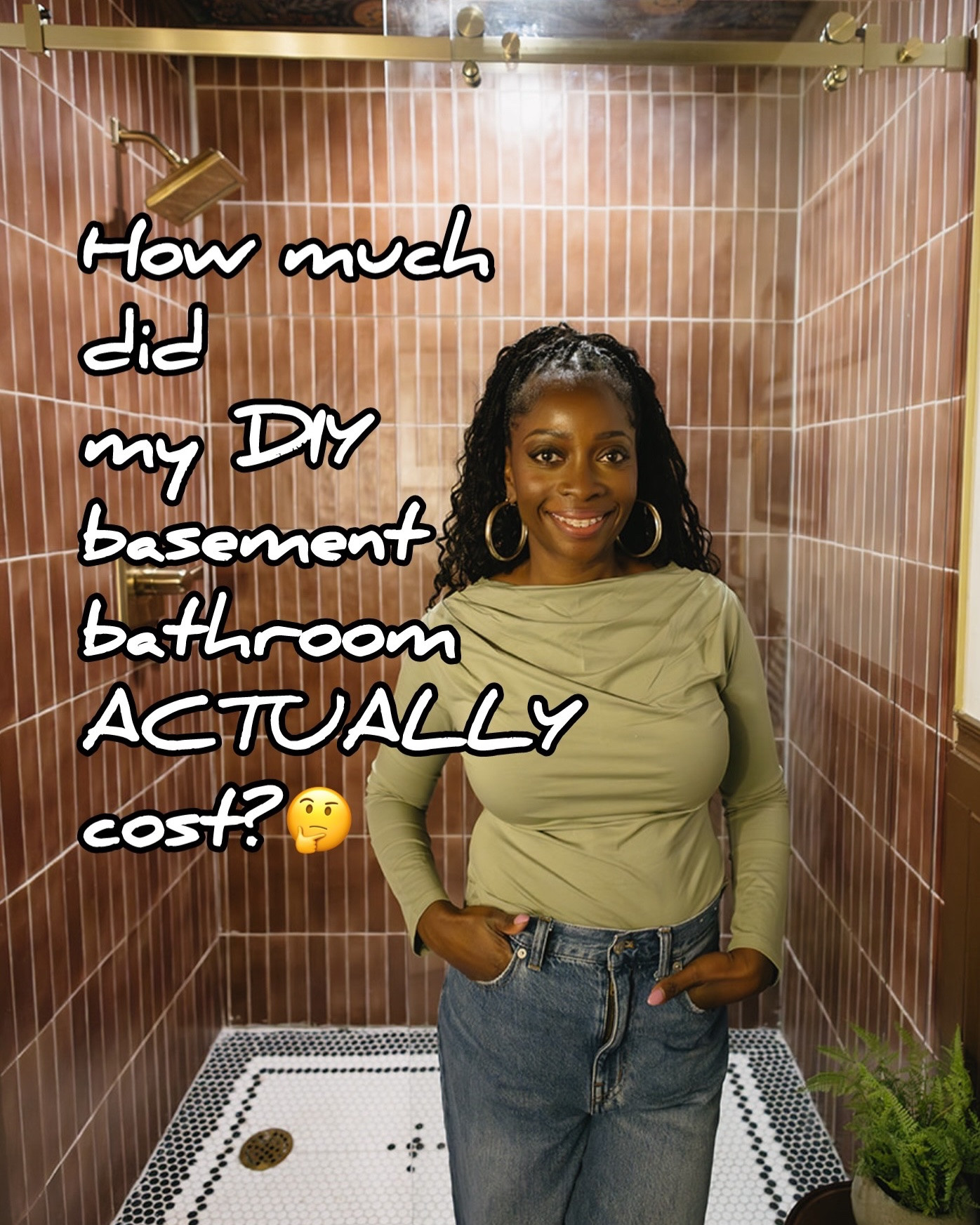 Swipe to see the magic question finally answered! When I set out to finish out my basement bathroom, my goal was to stay around $6k, but things add up quickly! Things you really want end up costing more, inflation, hiring licensed professionals for things that HAD to be right, and yeah just things overall. 

This project wasn’t about rushing or cutting corners. It was about making a basement space feel just as intentional as the rest of our home. I didn’t think it would take this long though😂😂

Some things I saved on, some things I intentionally invested in.

Save this if a basement bathroom is on your project list — and tell me what part you want broken down next.

📸 @ktjohnsonphoto