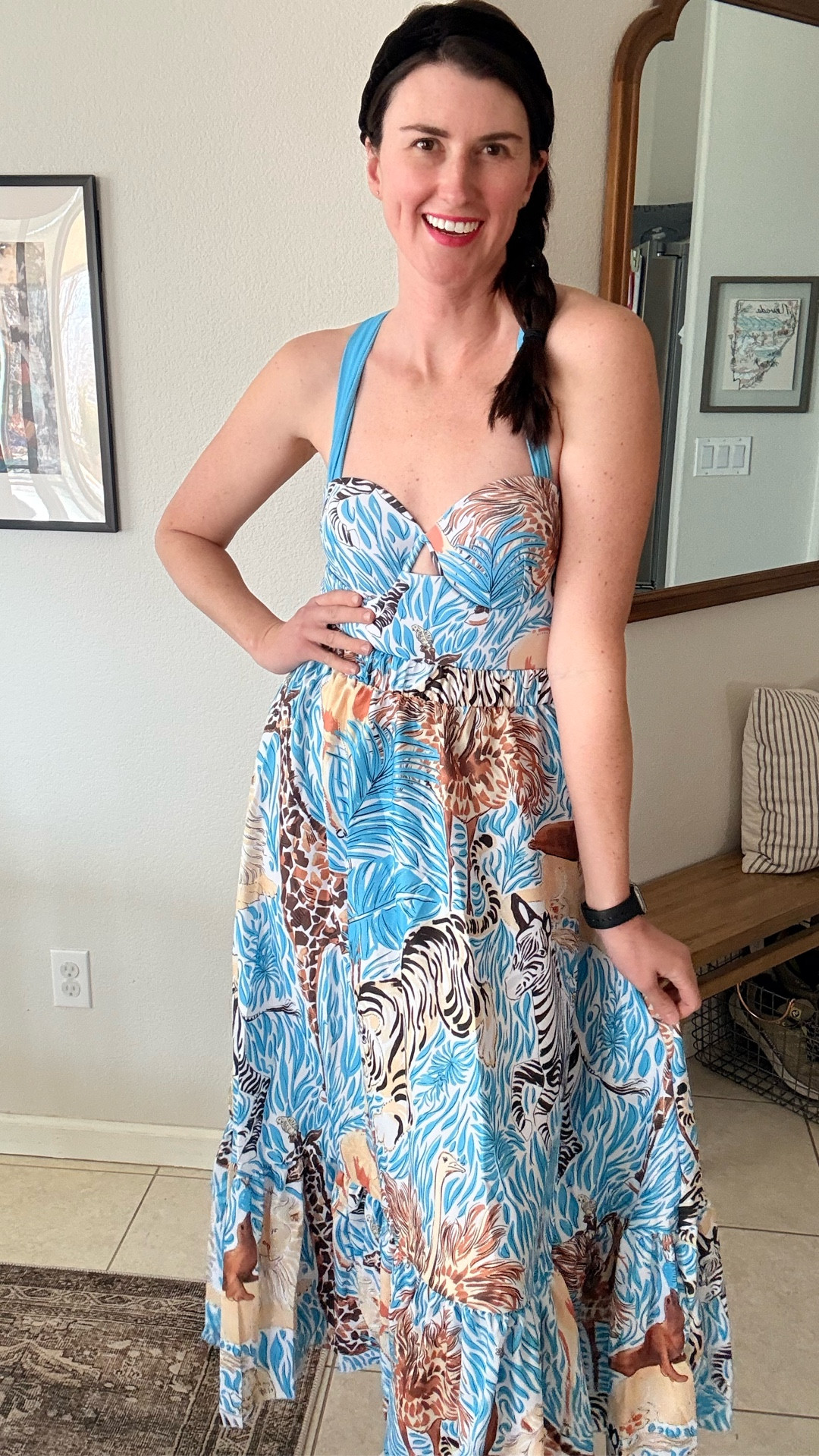 The prettiest animal print swimsuit with a push up bra and the softest straps. Matching skirt. Wearing a large. I’m 5’11” and 150lbs

#LTKmomlife #LTKTall #LTKOver40