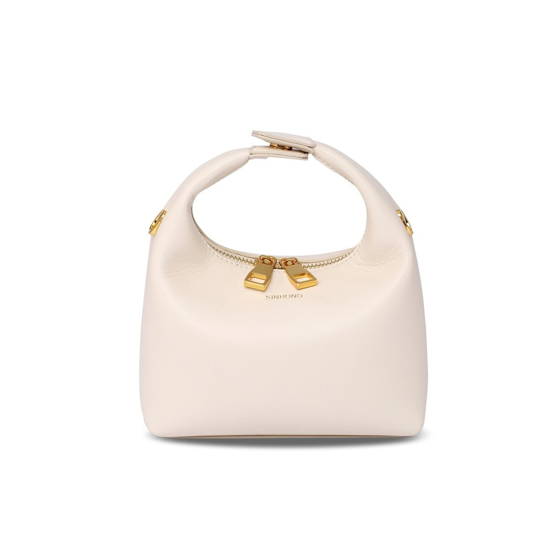 Vienna Top Handle Bag - Ivory | SINBONO INC.
