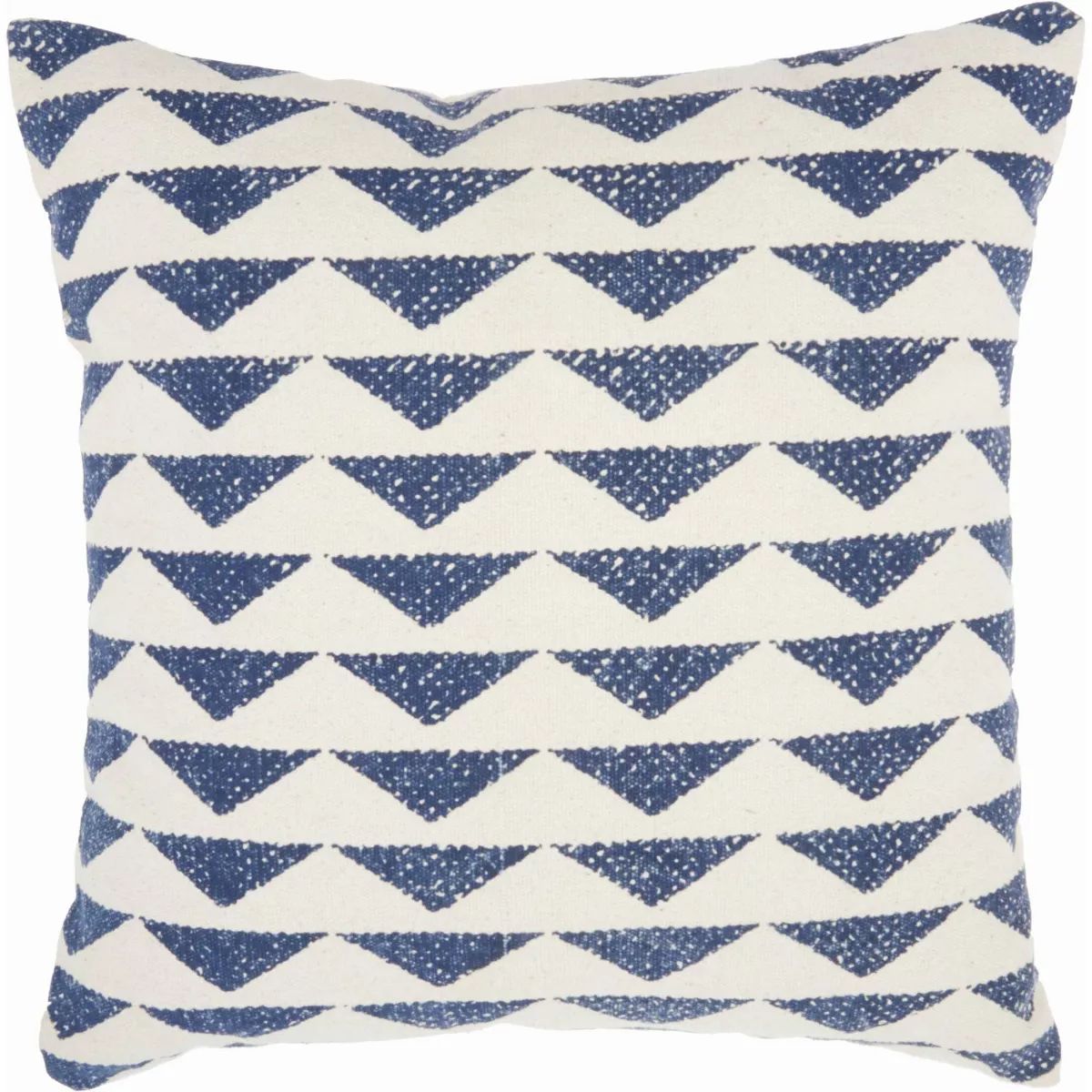 20"x20" Oversize Life Styles Printed Triangles Square Throw Pillow Navy - Mina Victory | Target