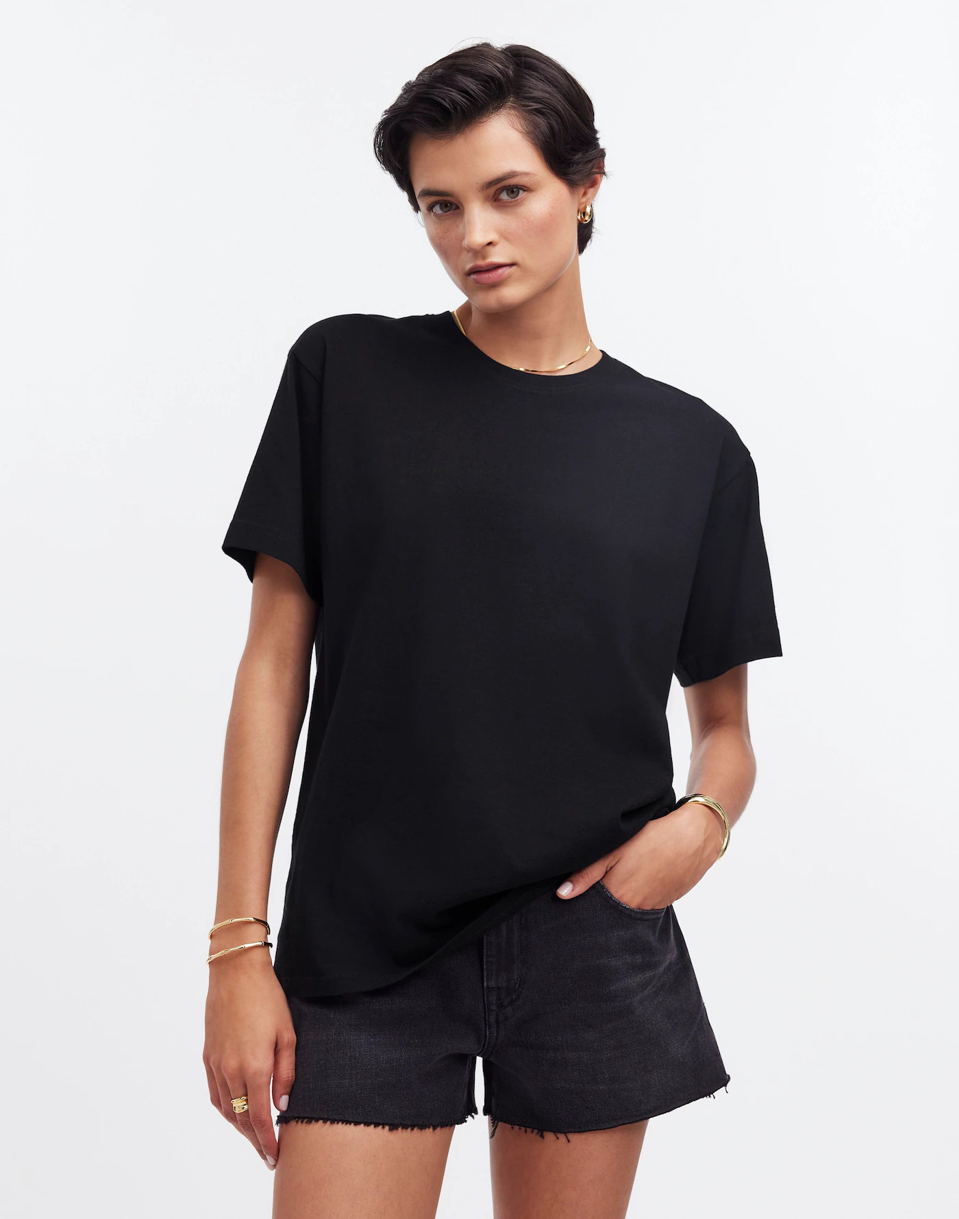 Cotton Relaxed Oversized Tee | Madewell | Madewell
