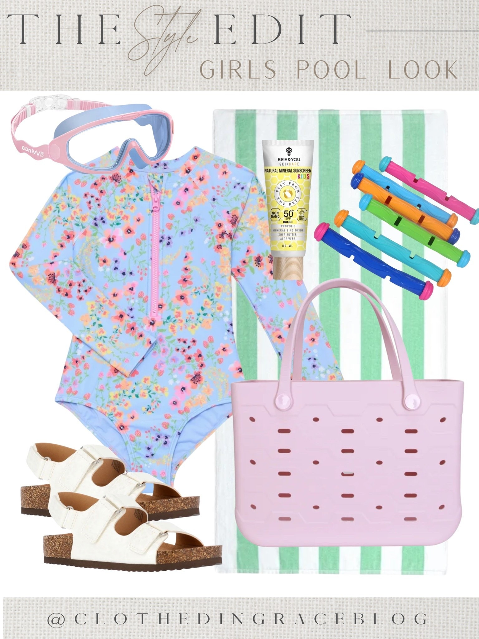 Girls pool look