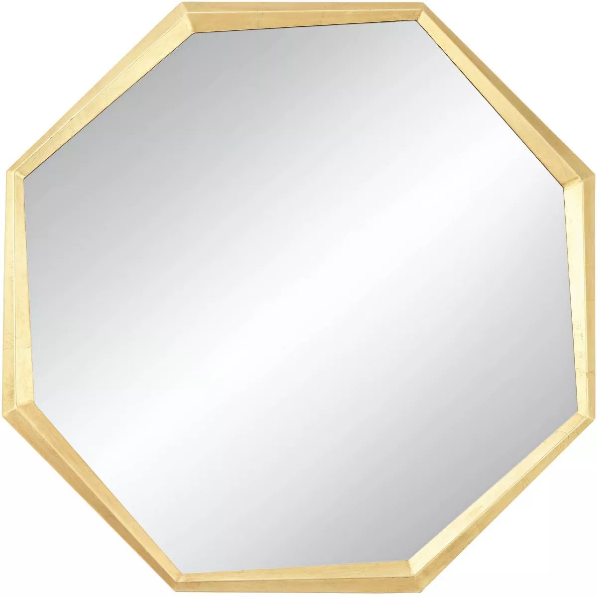 Uttermost Octagon Vanity Decorative Wall Mirror Modern Glam Shiny Gold Leaf Iron Frame 34" Wide f... | Target