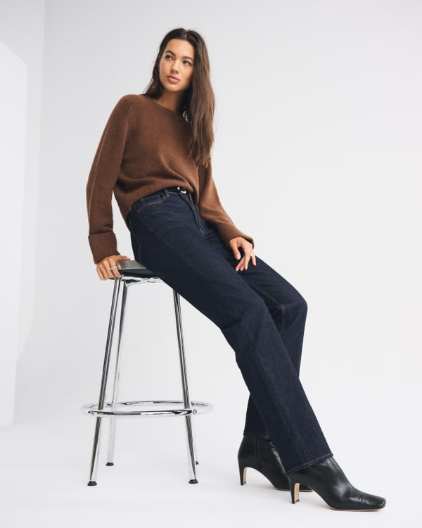 Women's Ultra High Rise 90s Straight Jean | Women's Bottoms | Abercrombie.com | Abercrombie & Fitch (US)