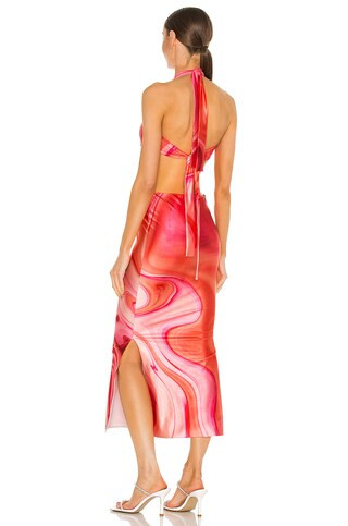Farai London Gaia Long Dress in Pink from Revolve.com | Revolve Clothing (Global)