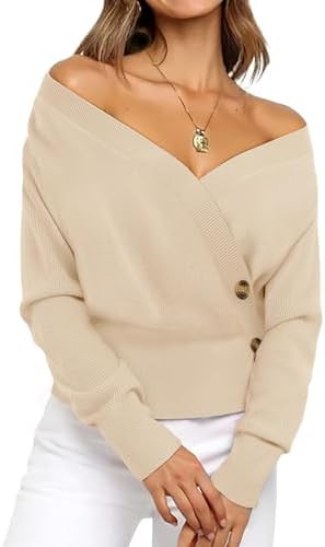 Timeson Womens Fall Sweaters 2025 Long Sleeve V Neck Business Casual Pullover Knit Tops | Amazon (US)