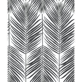 Ripon, Ebony Paradise Palm 18 in. x 20.5 in. Peel and Stick Wallpaper-WQNW33000 - The Home Depot | The Home Depot