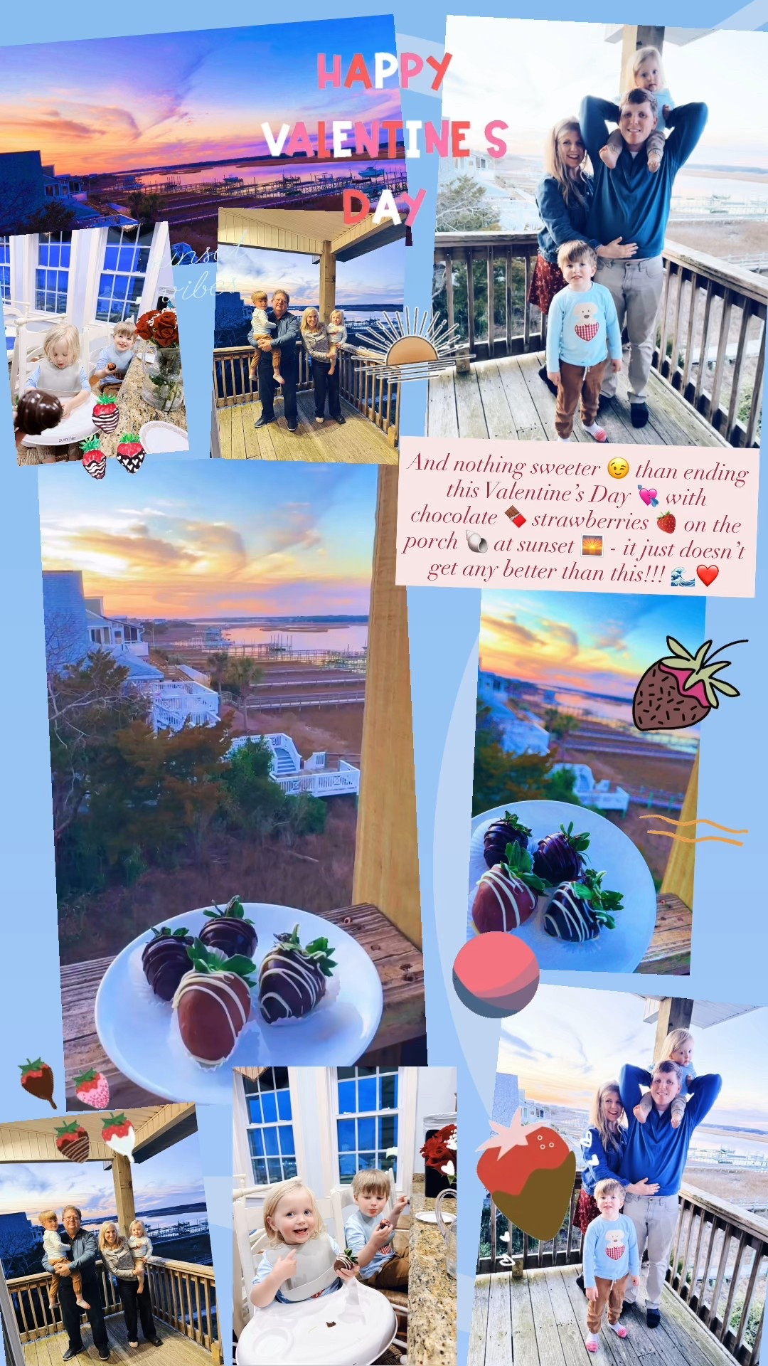 And nothing sweeter 😉 than ending this Valentine’s Day 💘 with chocolate 🍫 strawberries 🍓 on the porch 🐚 at sunset 🌅 - it just doesn’t get any better than this!!! 🌊❤️

#LTKValentine