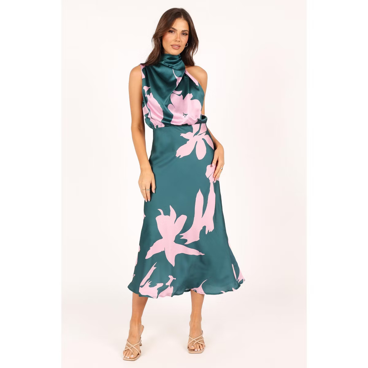 Petal and Pup Womens Anabelle Halter Neck Midi Dress | Target