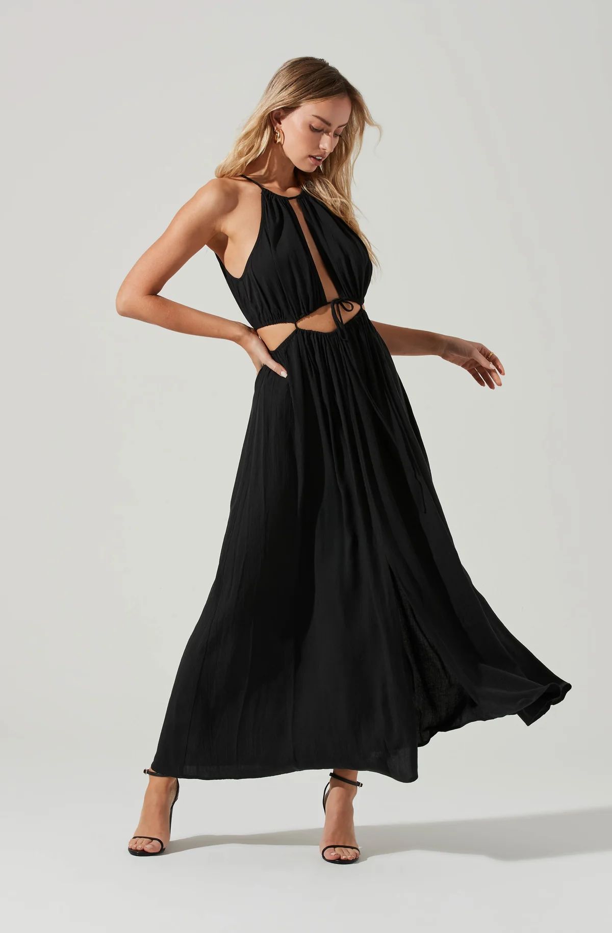 Midriff Cutout Maxi Dress | ASTR The Label (US)