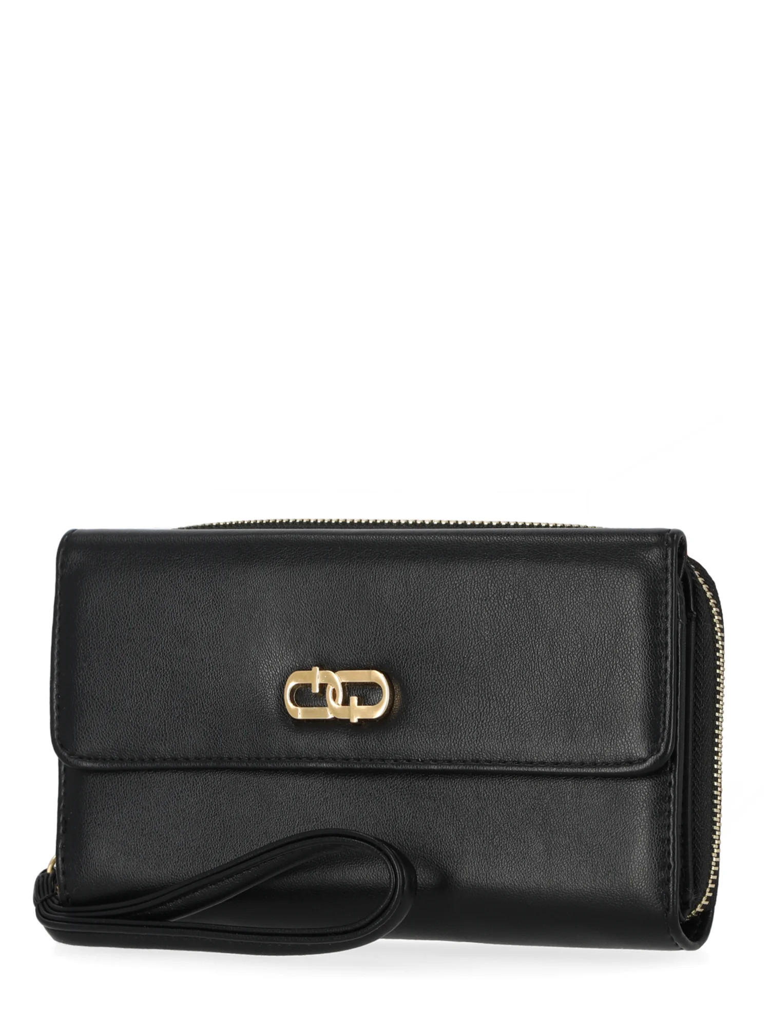 Time and Tru Women's Ainsley Bulk Clutch, Solid Black | Walmart (US)