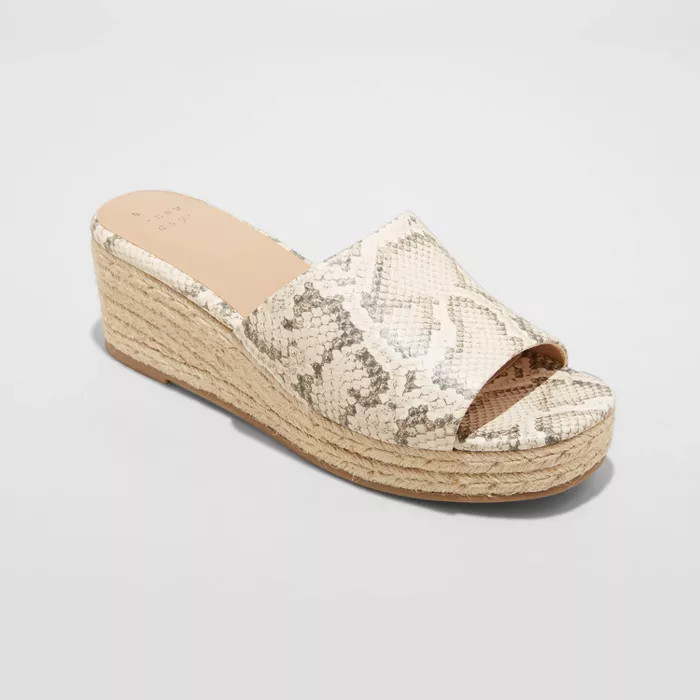 Women's Mavis Espadrille Mule Wedges - A New Day™ | Target