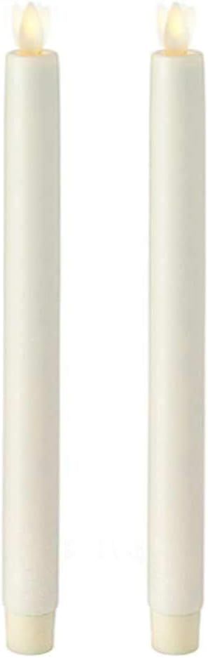 Liown 16256-10" Ivory Wax LED Taper Candles with Timer (2 pack) | Amazon (US)