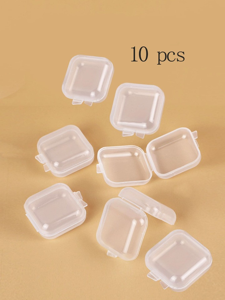 10pcs Mini Plastic Storage Containers Box Portable Pill Medicine Holder Storage Organizer Jewelry... | SHEIN