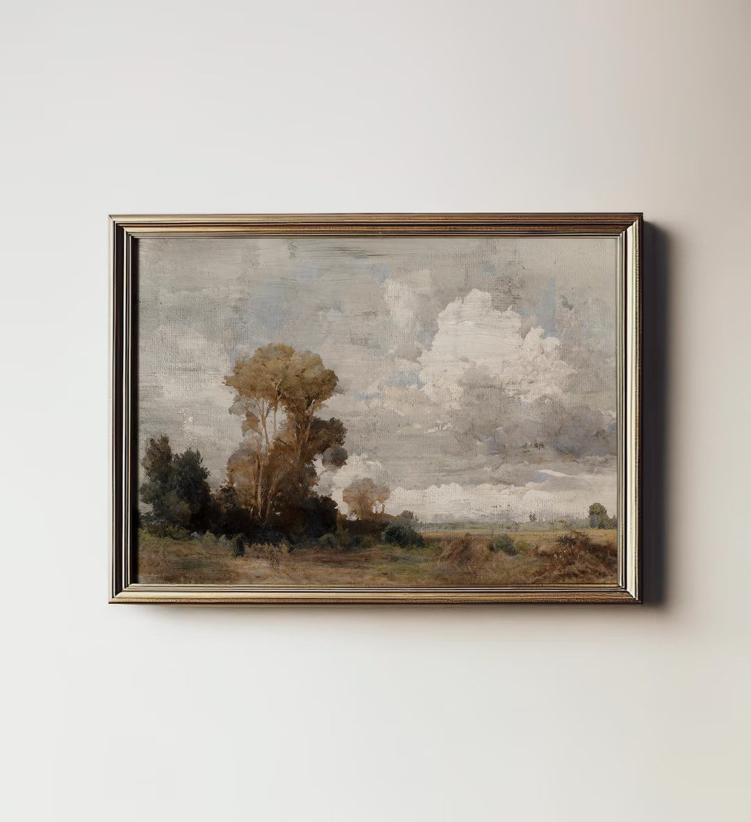 Rustic Landscape Country Farmhouse Painting Warm Tone Print North Prints Downloadable PRINTABLE D... | Etsy (US)