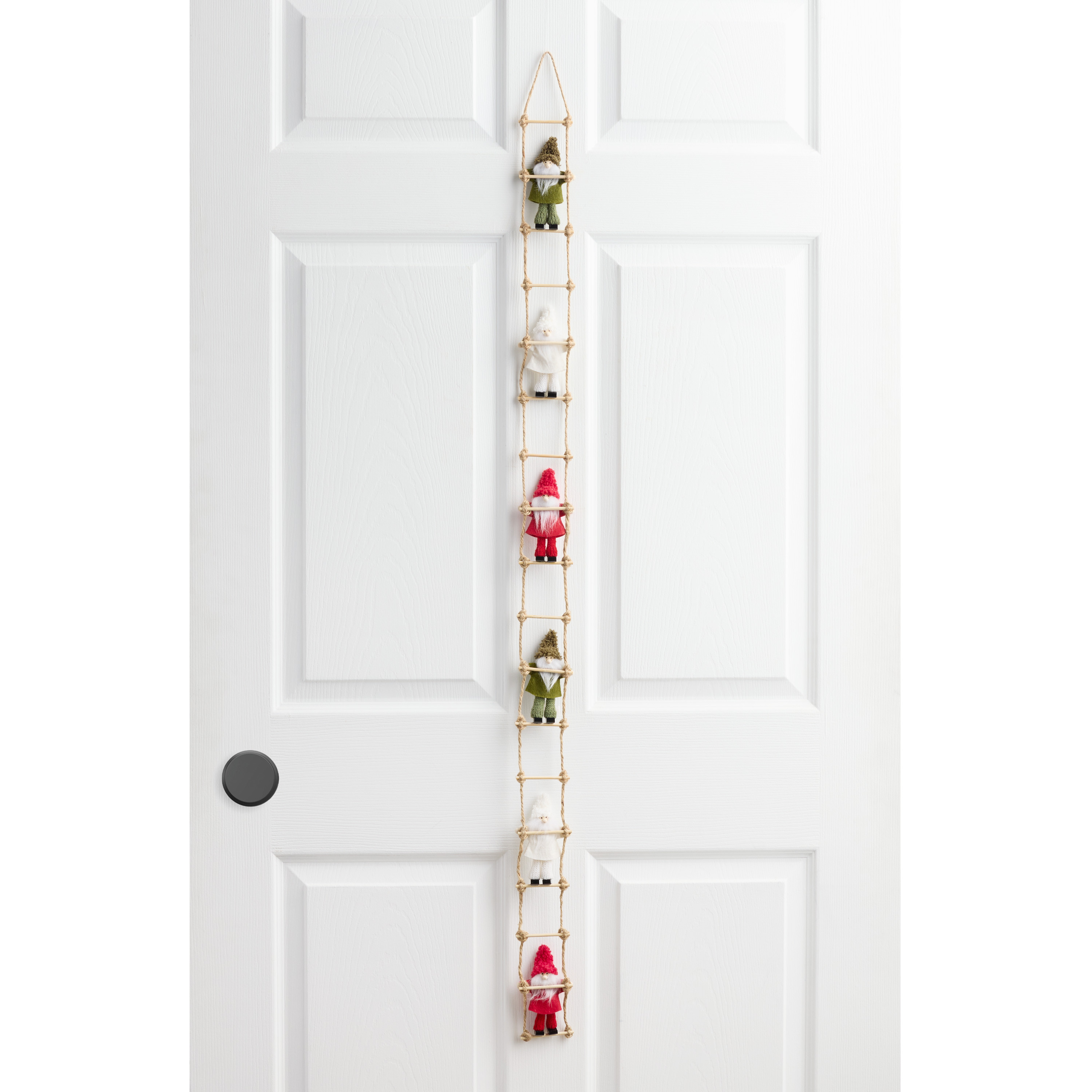 Wood and Felt Gnome Ladder Hanging Decor | World Market