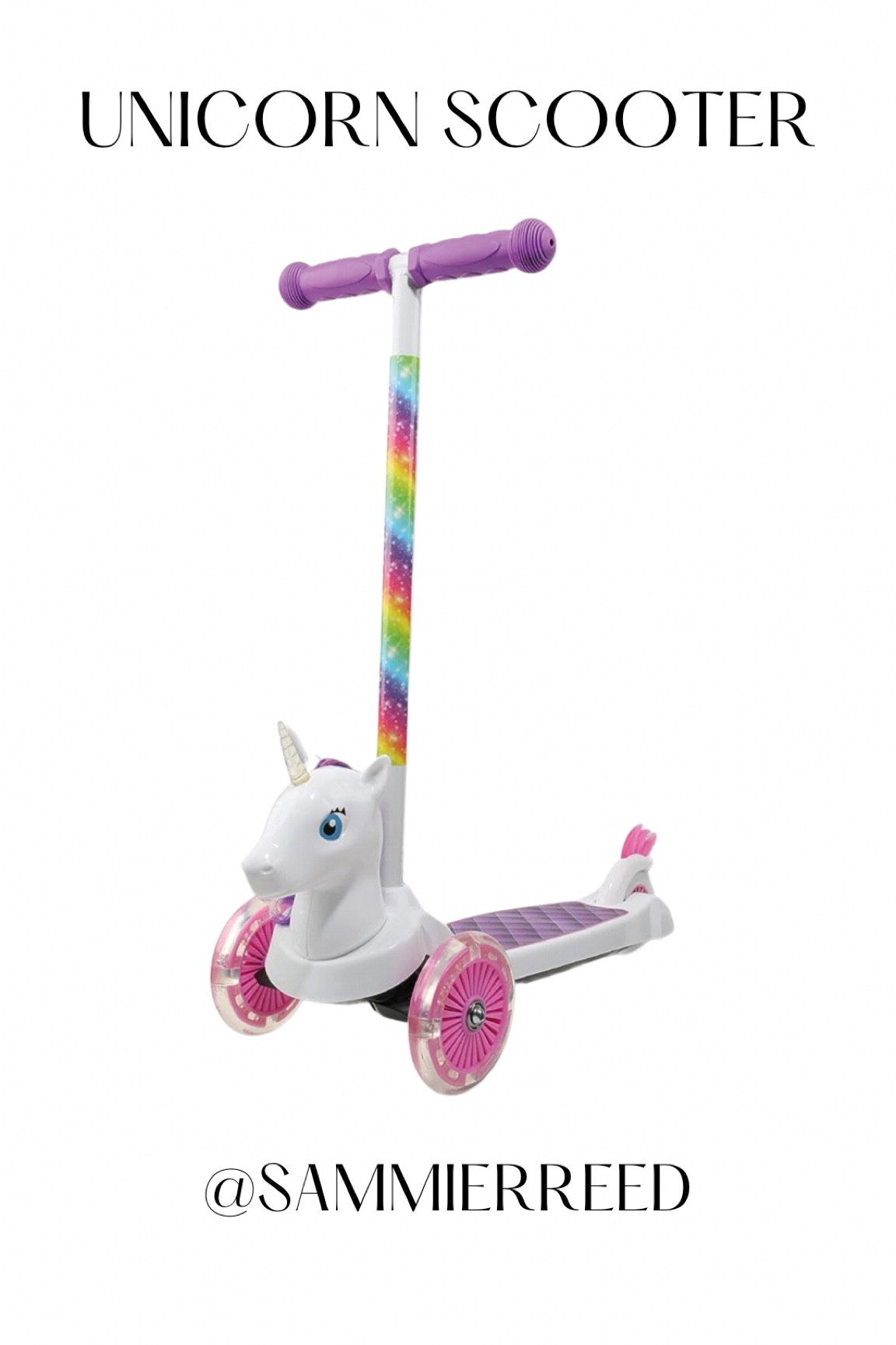 Rainbow unicorn scooter for all the little girls 🌈 🦄 
.
.
#scooter #holiday #gifts #giftguide #toddler #girl #christmas

#LTKHoliday #LTKHolidaySale #LTKGiftGuide