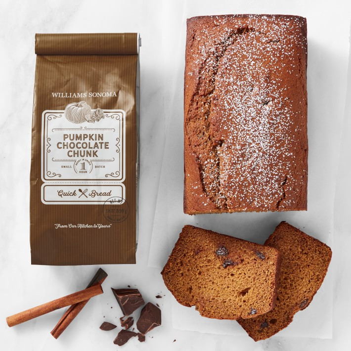 Williams Sonoma Pumpkin Chocolate Chunk Quick Bread Mix   Only at Williams Sonoma    Due to warm ... | Williams-Sonoma