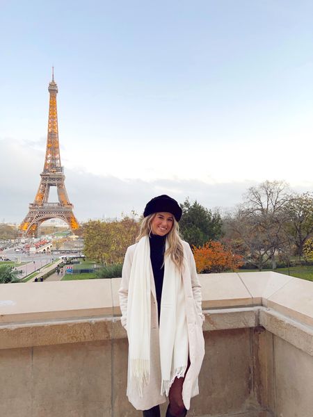 My outfit for Paris today! Love a classic black turtleneck and fuzzy hat 💗 

#LTKHoliday #LTKCyberweek #LTKGiftGuide
