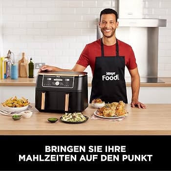 Ninja Foodi MAX Dual Zone Heißluftfritteuse [AF400EUCP] Amazon Exclusive, ‎2470 Watt , 9,5 L, ... | Amazon (DE)
