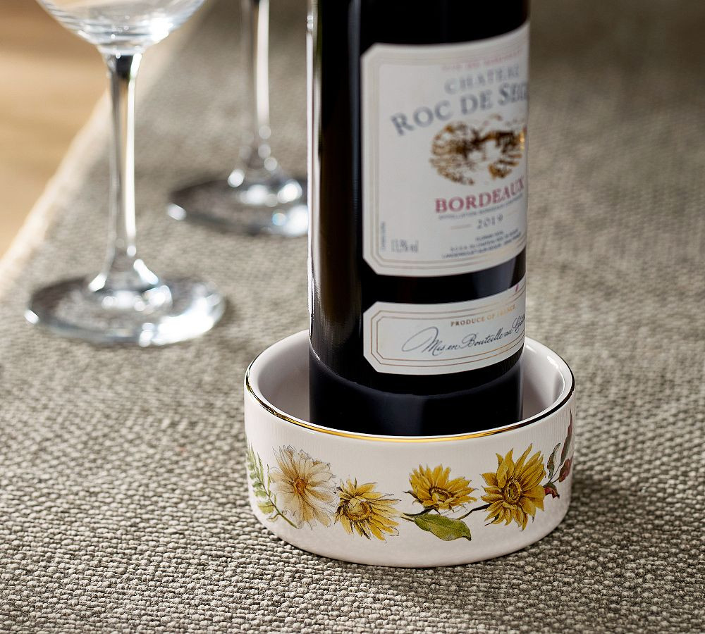 Bedford Harvest Stoneware Wine Coaster | Pottery Barn CA