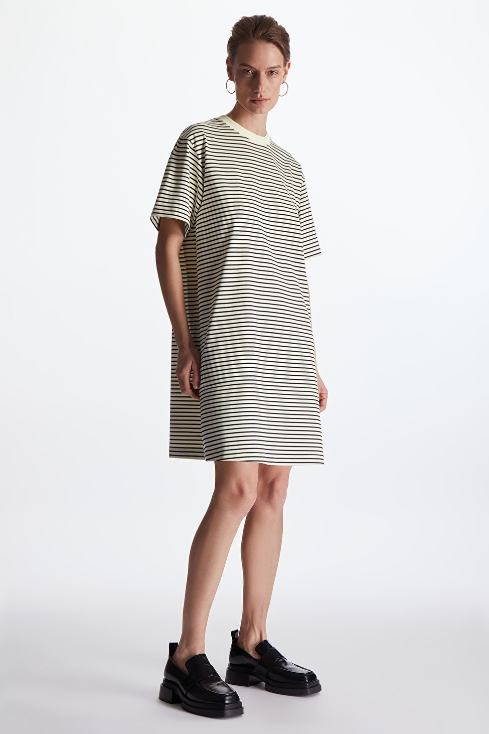 MINI T-SHIRT DRESS - NAVY / CREAM - COS | COS (US)