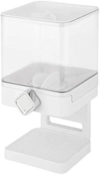 Zevro Compact Dry Food Dispenser, Single Control, White/Chrome | Amazon (US)