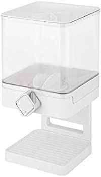 Zevro Compact Dry Food Dispenser, Single Control, White/Chrome | Amazon (US)