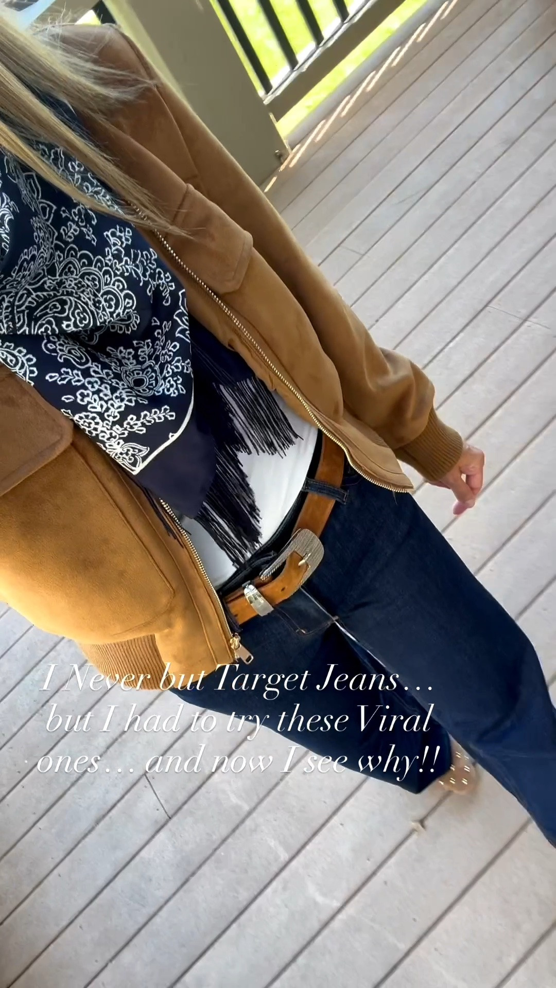 The viral Target Jeans, I’m wearing a 2. They do run a little small for Target