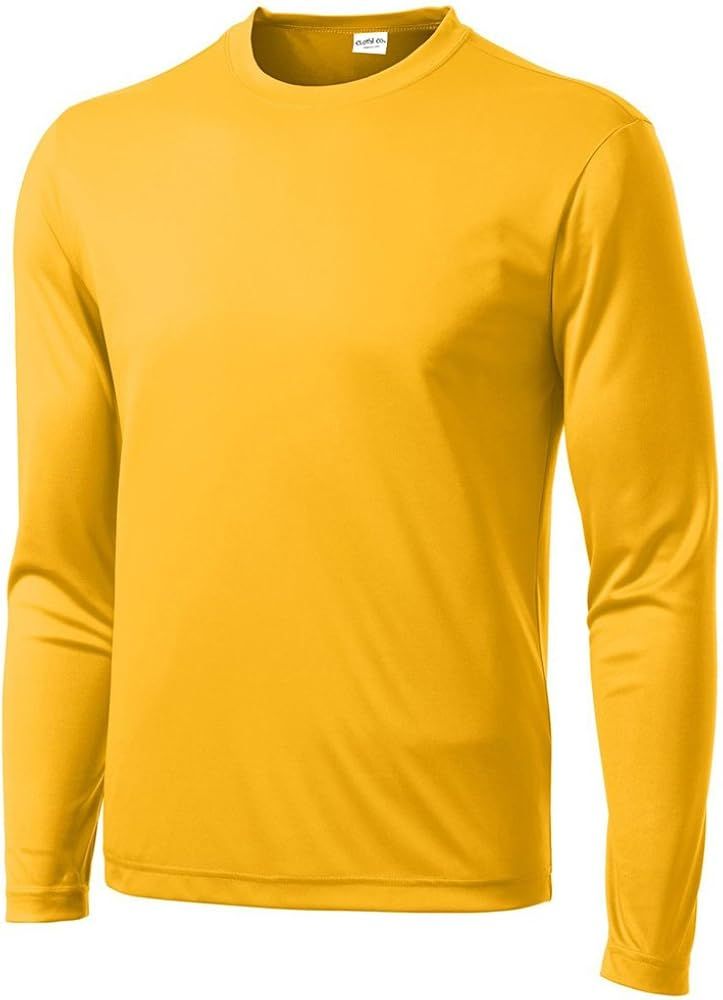 Clothe Co. Men's Long Sleeve Moisture Wicking Athletic Sport Training T-Shirt | Amazon (US)