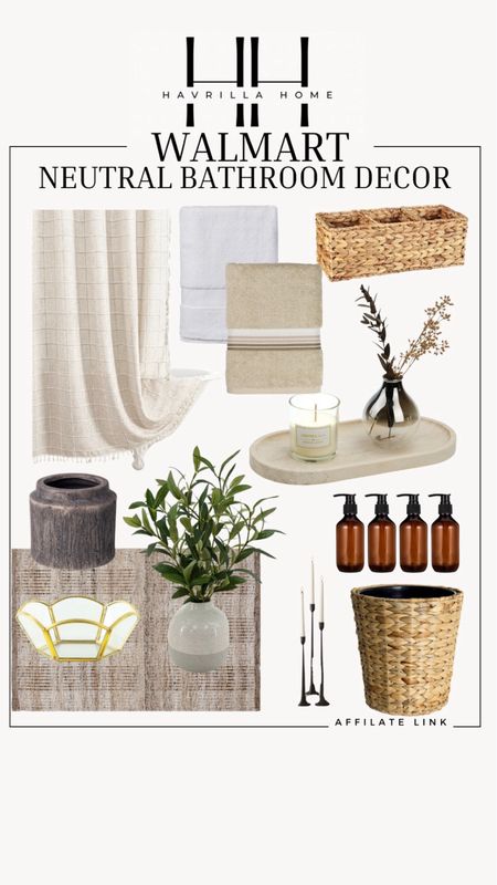 Comment SHOP below to receive a DM with the link to shop this post on my LTK ⬇ https://liketk.it/4I5nw

Walmart neutral bathroom decor, neutral bathroom, neutral decor, eutral bathroom decor, bathroom styled, shower curtain, bathroom organization. Follow @havrillahome on Instagram and Pinterest for more home decor inspiration, diy and affordable finds Holiday, christmas decor, home decor, living room, Candles, wreath, faux wreath, walmart, Target new arrivals, winter decor, spring decor, fall finds, studio mcgee x target, hearth and hand, magnolia, holiday decor, dining room decor, living room decor, affordable, affordable home decor, amazon, target, weekend deals, sale, on sale, pottery barn, kirklands, faux florals, rugs, furniture, couches, nightstands, end tables, lamps, art, wall art, etsy, pillows, blankets, bedding, throw pillows, look for less, floor mirror, kids decor, kids rooms, nursery decor, bar stools, counter stools, vase, pottery, budget, budget friendly, coffee table, dining chairs, cane, rattan, wood, white wash, amazon home, arch, bass hardware, vintage, new arrivals, back in stock, washable rug #ltkstyletip #ltkfindsunder100 #ltkhome

#LTKxWalmart #LTKStyleTip #LTKHome