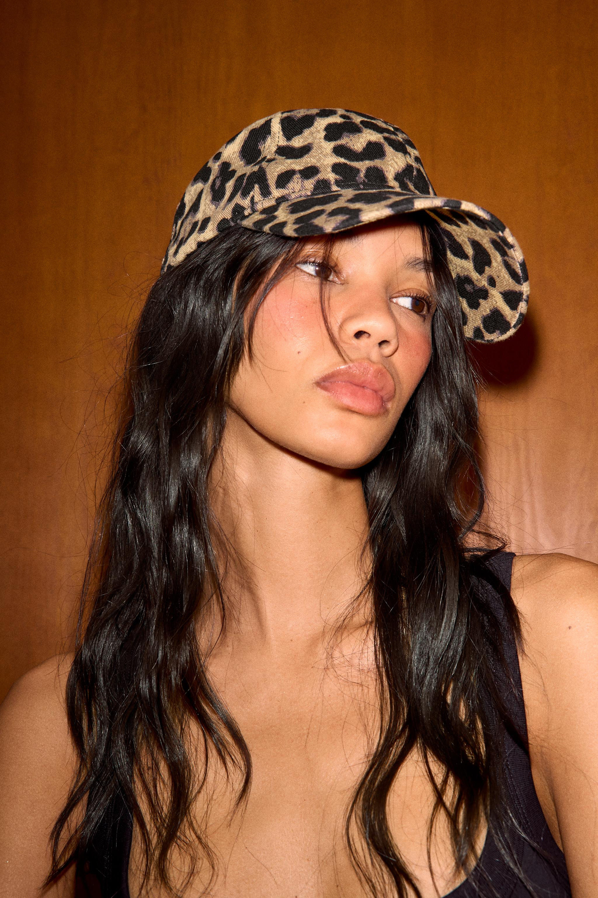 ANIMAL PRINT TWILL CAP | Zara AU