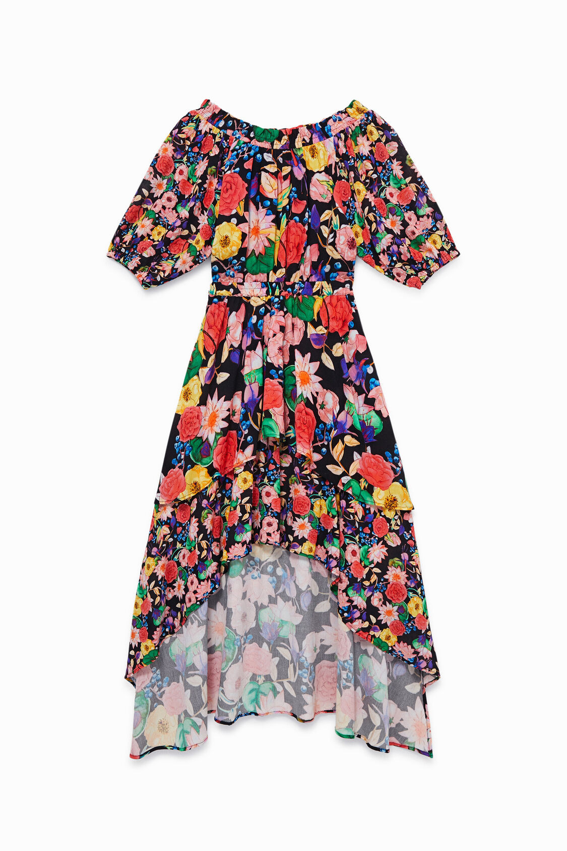 Floral layered dress | Desigual (UK)