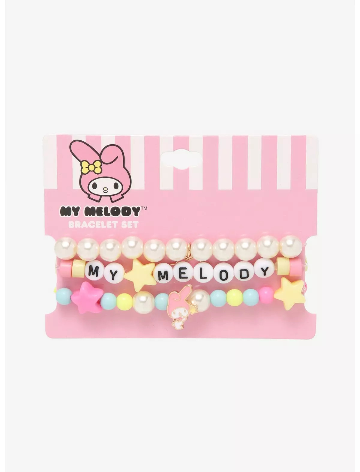 My Melody Pearl Beaded Bracelet Set | Hot Topic