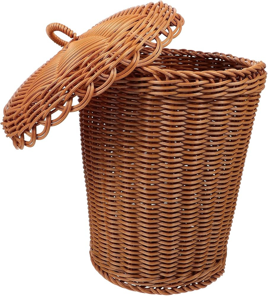 Woven Laundry Basket Creative Storage Woven Basket Multi-Functional Trash Can | Amazon (US)